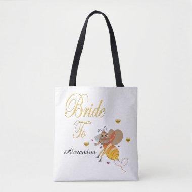 Bride To Be Bridal Personalize Tote Bag