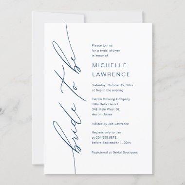 Bride to be, Bridal Shower Dinner Party Invitations
