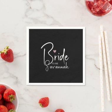 Bride To Be | Personalized Name Napkins
