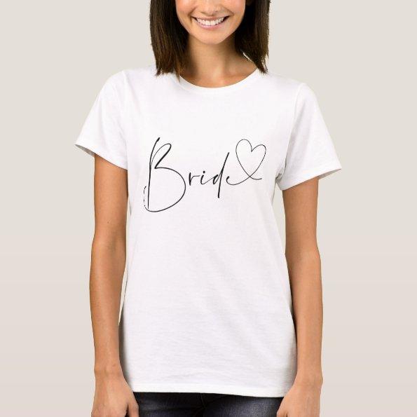 Bride To Be Simple Wedding Bachelorette T-shirt