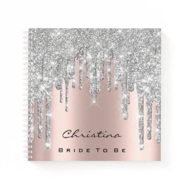 Bride To Be Sweet 16th Spark Princess Makeup Gray Notebook