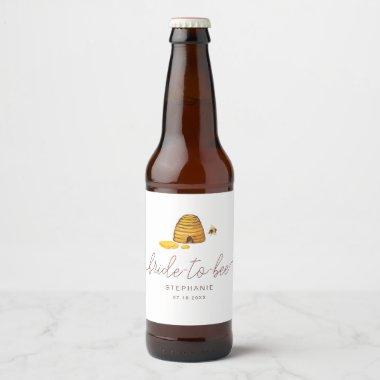 Bride to Bee Beer Label