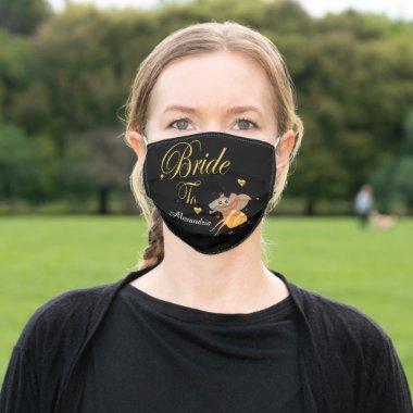 Bride To Bee Bridal Personalize Adult Cloth Face Mask