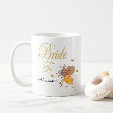 Bride To Bee Bridal Personalize Coffee Mug