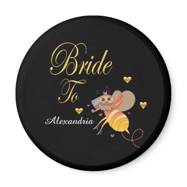 Bride To Bee Bridal Personalize Magnet