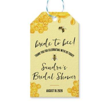 Bride to Bee! Bridal Shower Favor Thank You Gift Tags