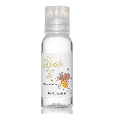 Bride To Bee Bridal Shower Favors Personalize Hand Sanitizer