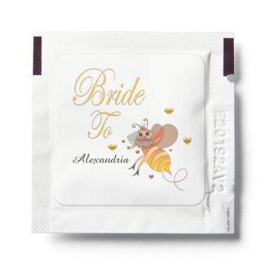 Bride To Bee Bridal Shower Favors Personalize Hand Sanitizer Packet