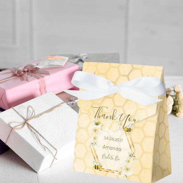Bride to Bee Bridal shower honeycomb thank you Favor Boxes