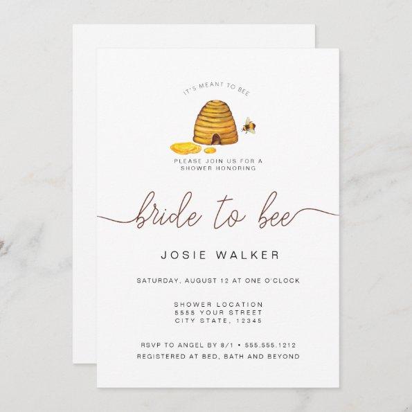 Bride To Bee, Bridal Shower Invitations