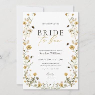 Bride to Bee Bridal Shower Invitations
