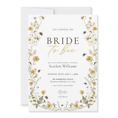 Bride to Bee Bridal Shower Invitations