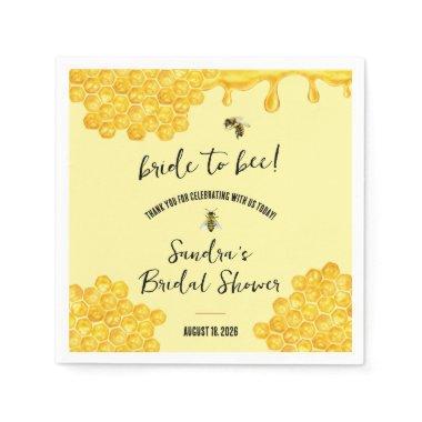 Bride to Bee!  Napkins