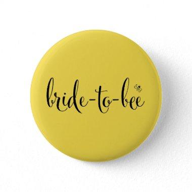 Bride-to-Bee Button in Sunchine