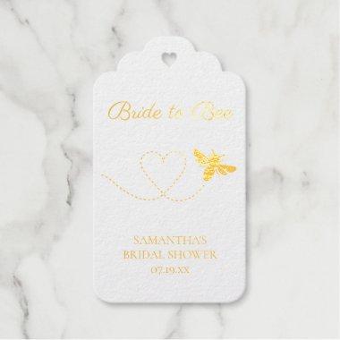 Bride to Bee | Foiled Bridal Shower Favor Tags