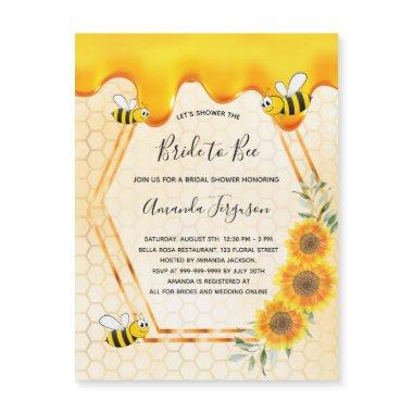 Bride to Bee gold sweet honey drips
