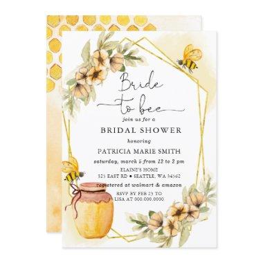 Bride To Bee Honeybee Floral
