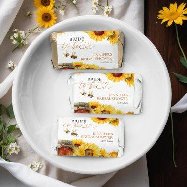 Bride To Bee | Watercolor Sunflower  Hershey's Miniatures
