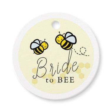 Bride to Bee Yellow Thank You  Favor Tags