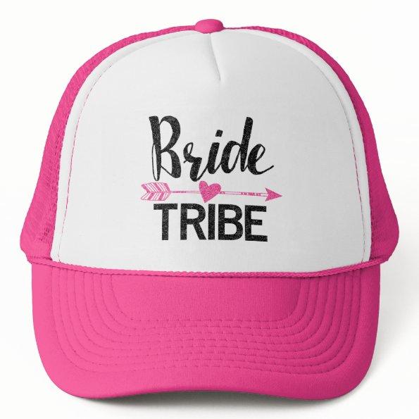 Bride Tribe|Black and Pink Trucker Hat