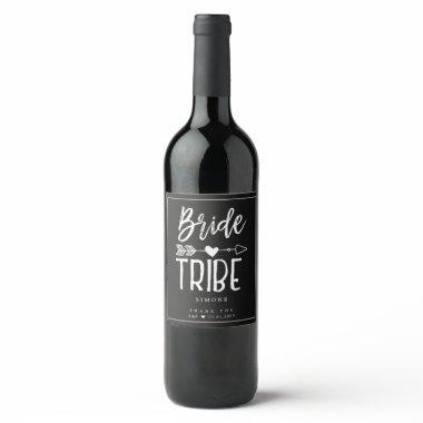 Bride Tribe | Custom Name Wedding Wine Label