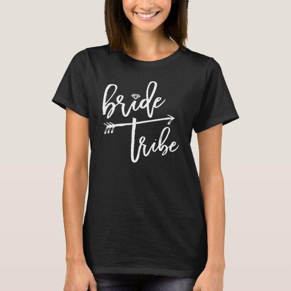 Bride Tribe Diamond Bridal Party Wedding T-shirt