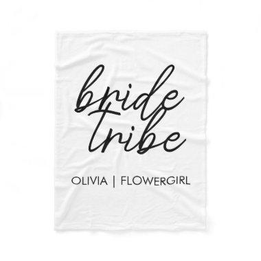 Bride Tribe | Modern Flower Girl Fleece Blanket