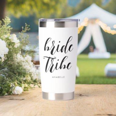 Bride Tribe Modern Minimalist Bachelorette Party Insulated Tumbler