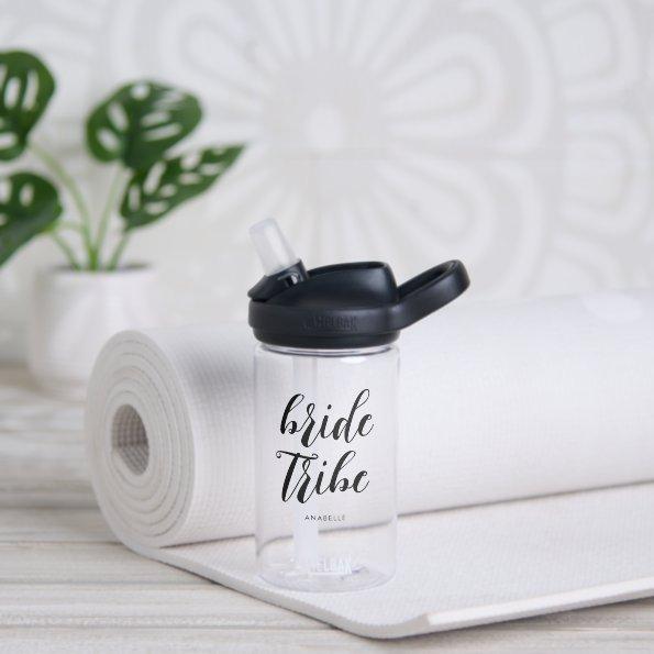 Bride Tribe Modern Minimalist Bachelorette Party Water Bottle