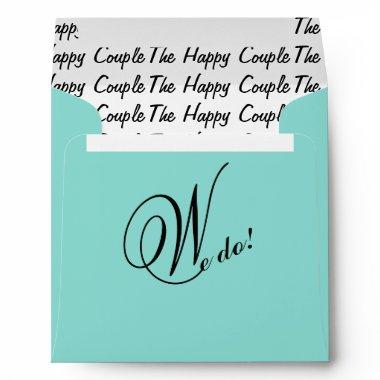 BRIDE We Do! The Happy Couple Bridal Shower Party Envelope