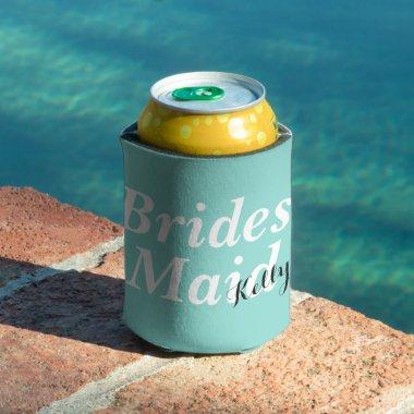 BRIDE Wedding Bridal Party Be My Bridesmaid Can Cooler