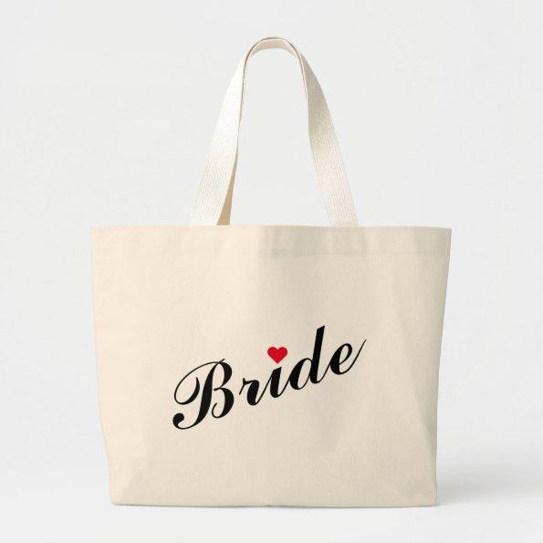 Bride Wedding Bridal Shower Bachelorette Party Large Tote Bag