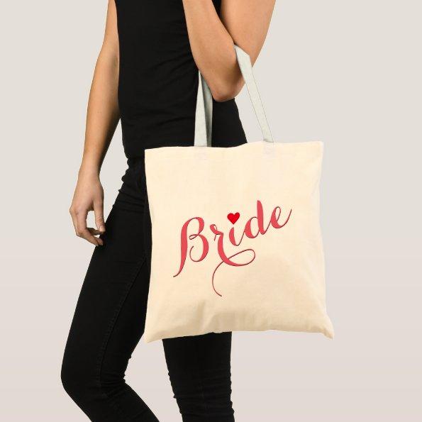Bride Wedding Bridal Shower Elegant Slim Tote Bag