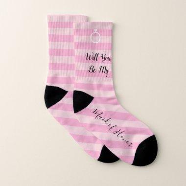 BRIDE Will You Be My Maid Of Honor Party Socks