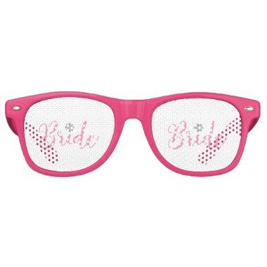 Bride-with-gold-flower-pink2 Retro Sunglasses