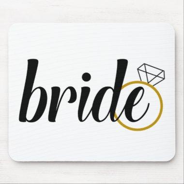 Bride with Ring Mouse Pad