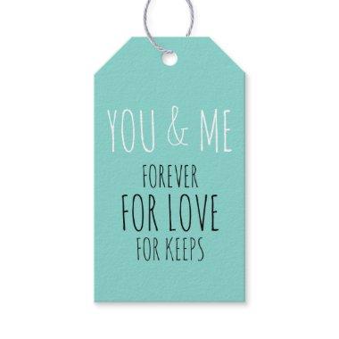 BRIDE You And Me Forever Wedding Suite Party Gift Tags