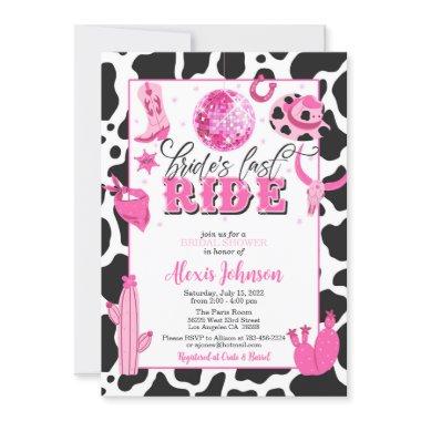 Bride's Last Ride Bachelorette/Bridal Shower Invitations