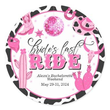 Bride's Last Ride Custom Sticker