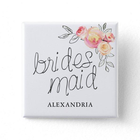 Bridesmaid Bridal Shower Button
