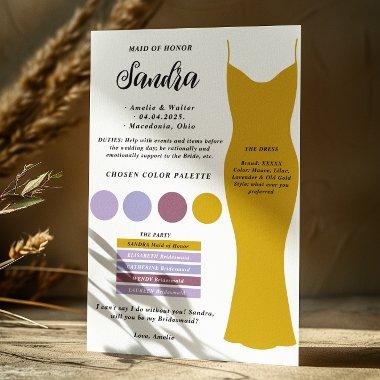 Bridesmaid info  template Proposal