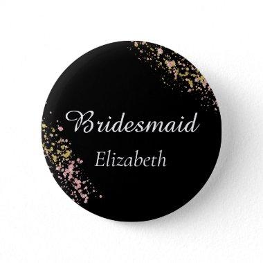 Bridesmaid Monogram Button