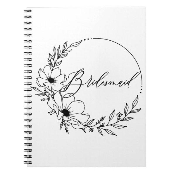bridesmaid notebook