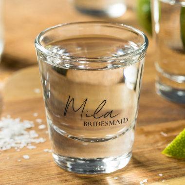 Bridesmaid Personalized Gift Ideas Shot Glass