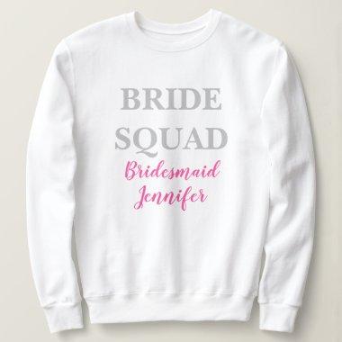 Bridesmaid Pink Custom Name Wedding Bachelorette Sweatshirt