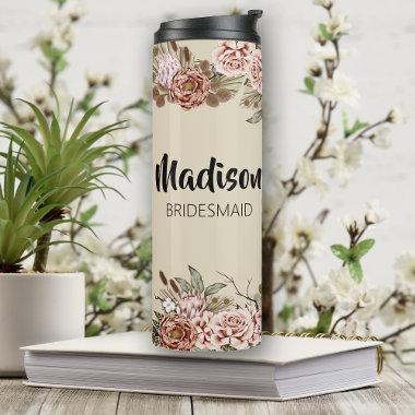Bridesmaid Proposal Gift Customized  Thermal Tumbler