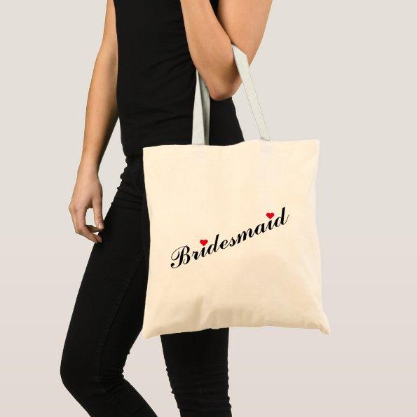 Bridesmaid Wedding Bridal Shower Elegant Tote Bag