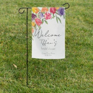 Bright and Fun Tulips  Garden Flag