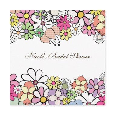 Bright Blossoms Custom Bridal Shower Invitations