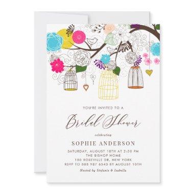 Bright Colorful Birdcages